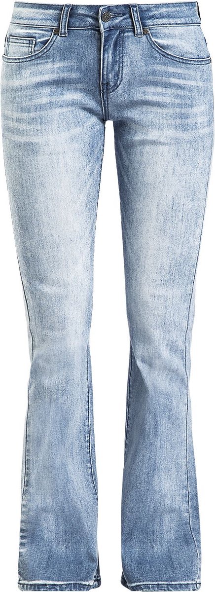 Black Premium by EMP Lichtblauwe jeans met wassing en flare - Dames - W33L32