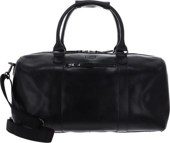 BUCKLE & SEAM Cuir Sac de voyage Willow Blu Weekender Black Noir