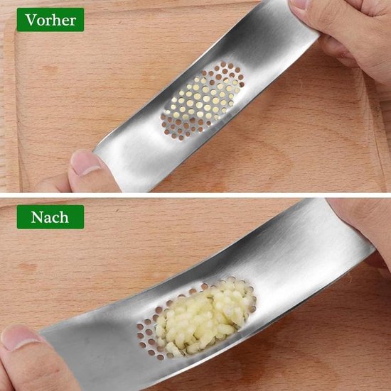 Knoflookpers Van Roestvrij Staal - Gemakkelijk Te Reinigen En Vaatwasmachinebestendig 3