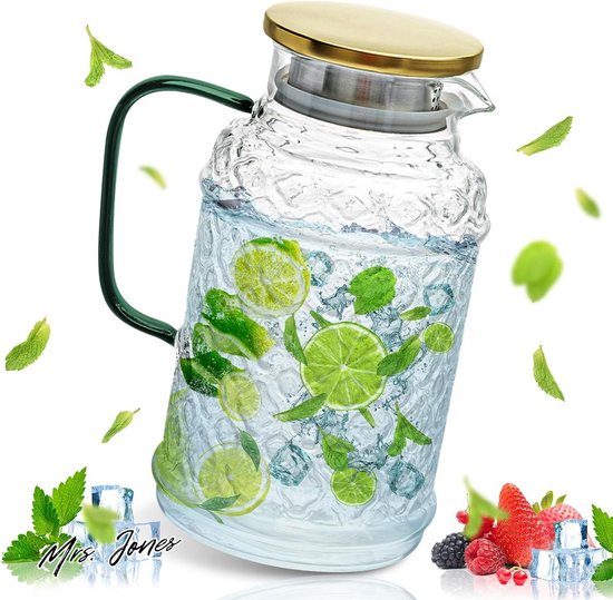 Waterkruik, acryl 600ml/1000ml/1600ml transparante sap fles waterkruik ijskoud sap kruik met deksel voor bar thuis gebruik