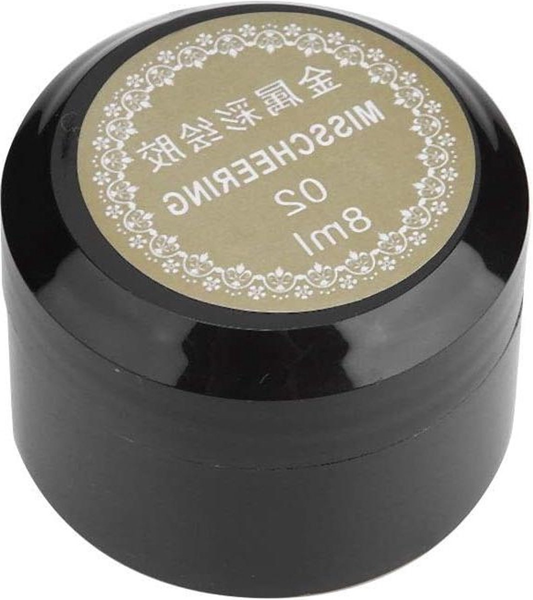 Goedkoopste 8 Ml-Fles Nagel Geschilderd Gel Metallic - Schilderen Gel - Metallic Nail Art - UV Vernis Lak - 3D Metalen Schilderen Gel - Tekening Nail Gel - Gouden 02 .