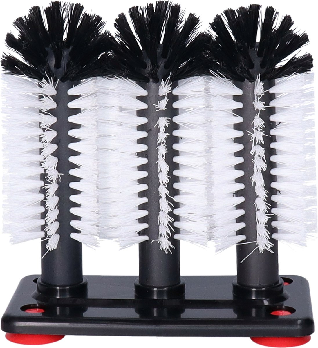 Goedkoopste Buemag Spoelborstels - 3 borstels - bierglazen - 19 x 18 x 10 cm - zwart - glazenwasborstel