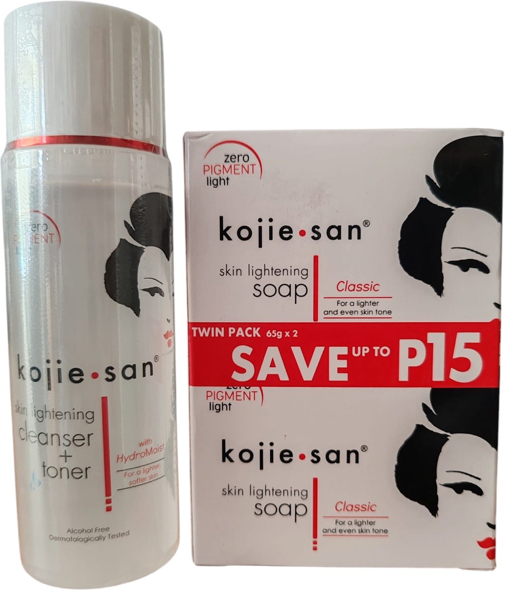 Goedkoopste Kojie San Skin Whitening zeep 2 x 65 gram Skin Whitening Cleanser Toner