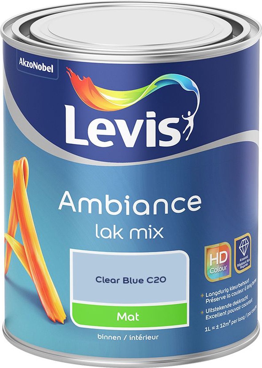 Levis - Ambiance Lak Mat Mix - Clear Blue C20 - 1 L
