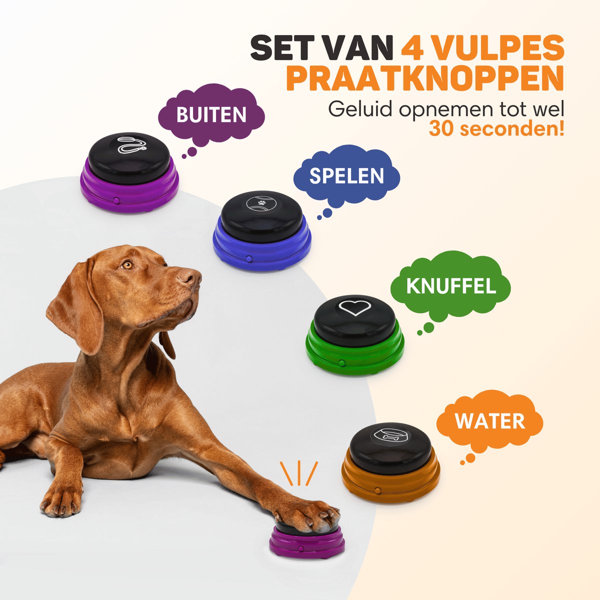 LG Vulpes Goods Pets - PRO Praatknop voor Honden thumbnail 3