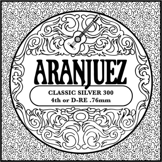 Cordes Guitare Classique Aranjuez Silver 300 - Tension Medium - Son Clair Et équilibré