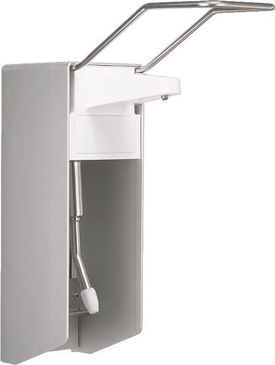 Desinfectie dispenser met armbeugel van 32cm ook voor zeep en lotions  geschikt | bol.com