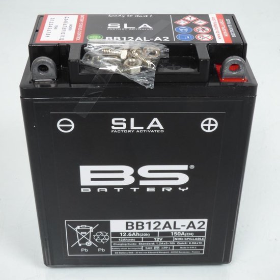 Batteria YB12AL-A2 12V 12Ah Per Aprilia Leonardo ST 150 Anni 1999-2004 | TecniUM BB12AL-A2, Pronta All'uso, Dimensioni 134x80x160 Mm