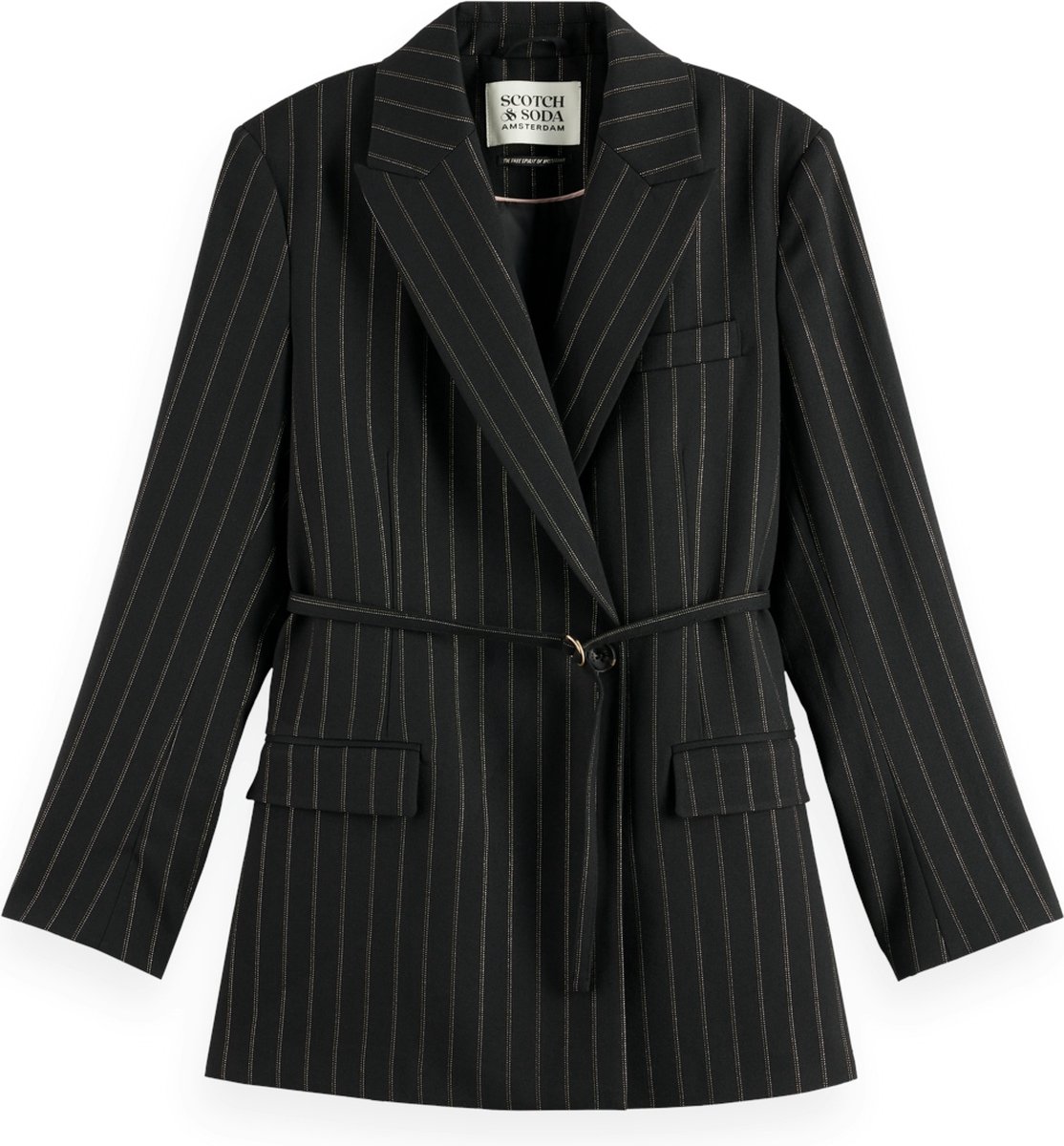 Scotch & Soda LUREX PINSTRIPE DB BLAZER Dames Blazer - Maat L