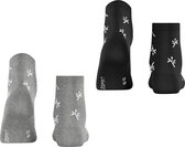 Esprit Twig 2-Pack gedessineerd katoen multipack sokken dames veelkleurig - maat 39-42