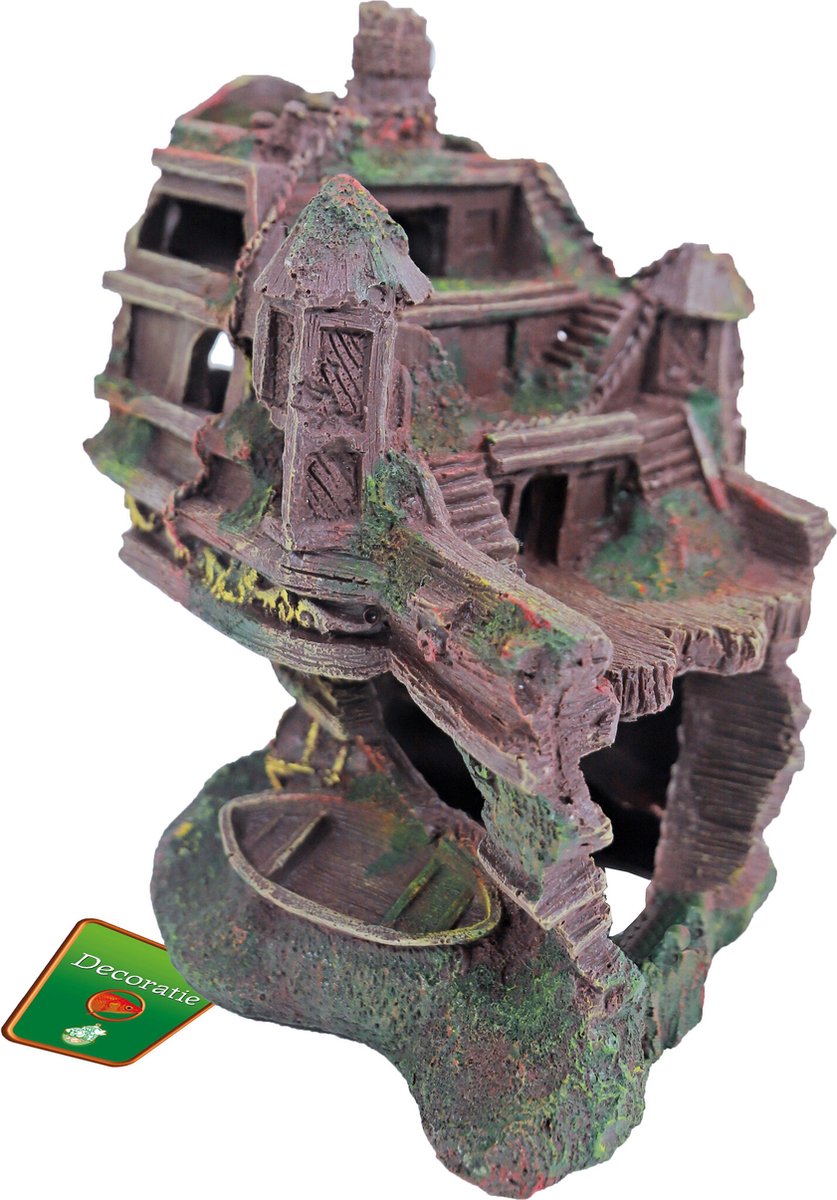 Polyresin ornament achterdeel schip 20x15x23 cm Gebr de Boon