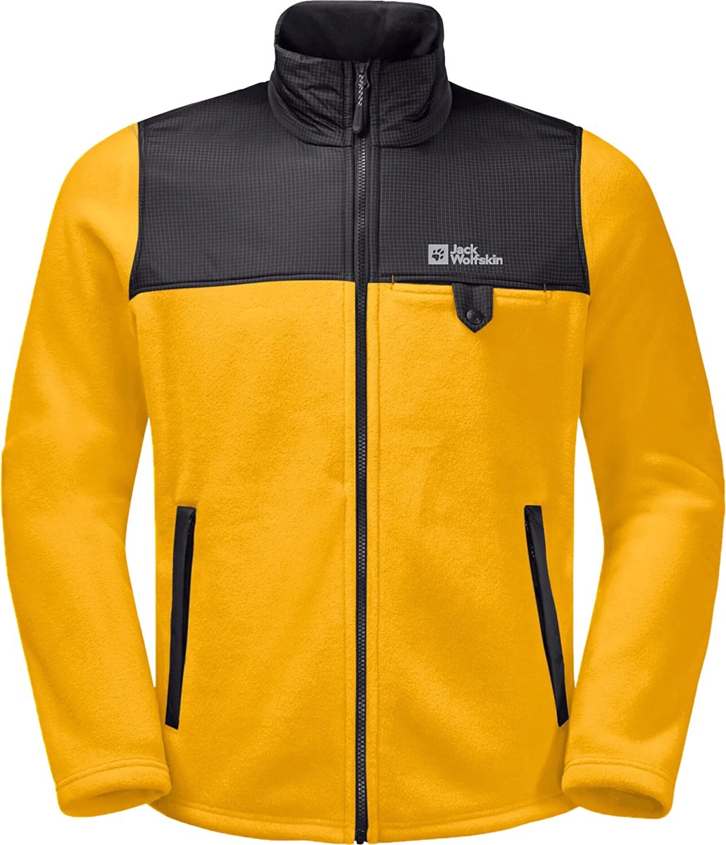 Jack Wolfskin Dna Grizzly Fleece FZ M 1709982-3802 Mannen Fleece Geel