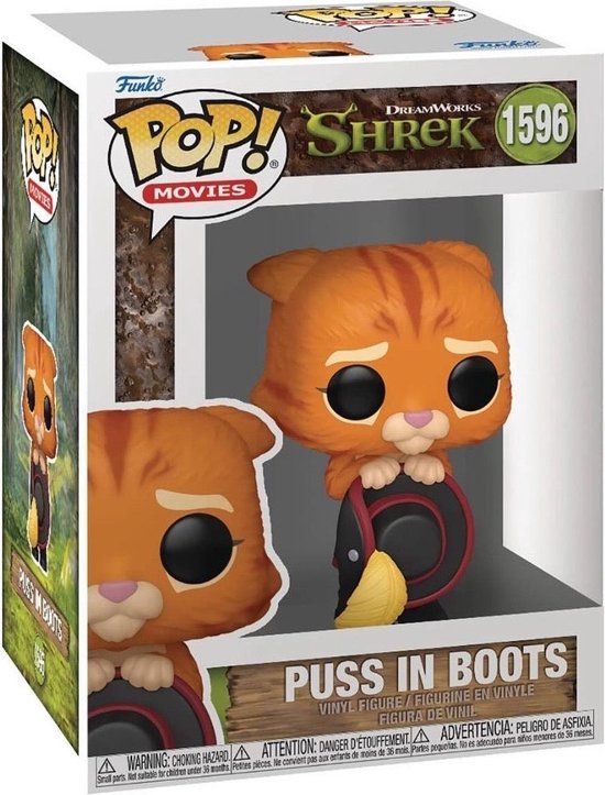 Pop Movies: Shrek 2 - Puss in Boots (Cute Eyes) Funko Pop #1596