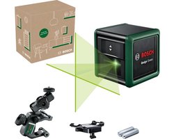 Bosch Quigo Green - Kruislijnlaser - Inclusief Universele klem MM2 - Adapter plaat - Batterijen