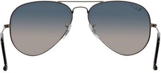 Ray-Ban RB3025 004/78 - Aviator (Gradient) - zonnebril - Staalgrijs / Blauw/Grijs Gradiënt - Gepolariseerd - 62mm van Merkloos — afbeelding 4