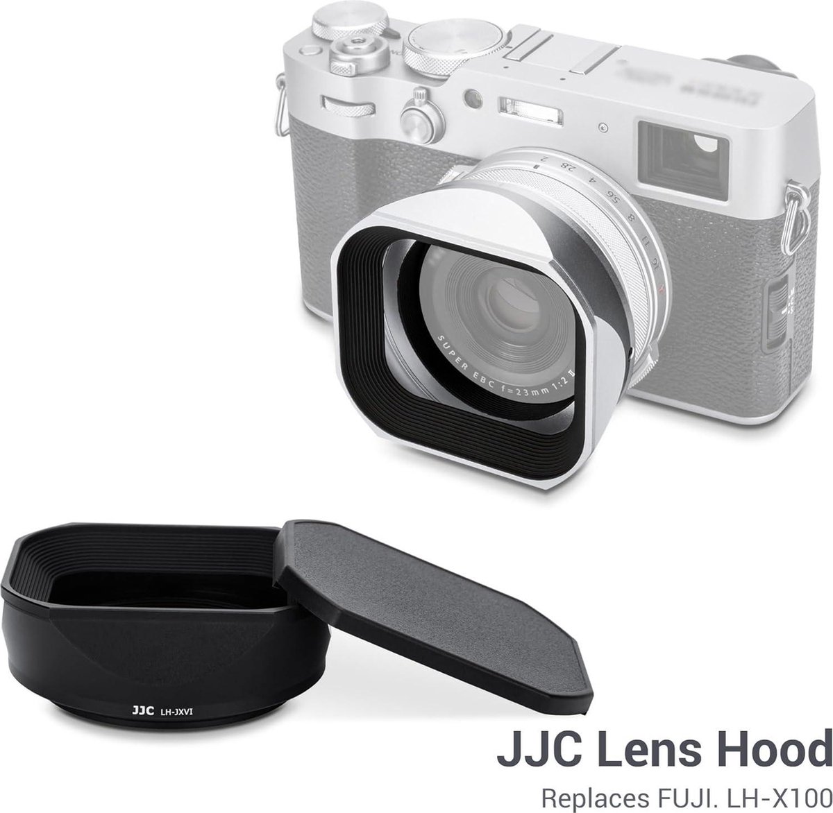 Lens Hood Adapter Ring UV Filter Kit voor Fujifilm Fuji X100 X100VI X100V X100F X100S X100T X70 Camera Vervangt Fujifilm LH-X100 Lens Shade AR-X100 Adapter Ring