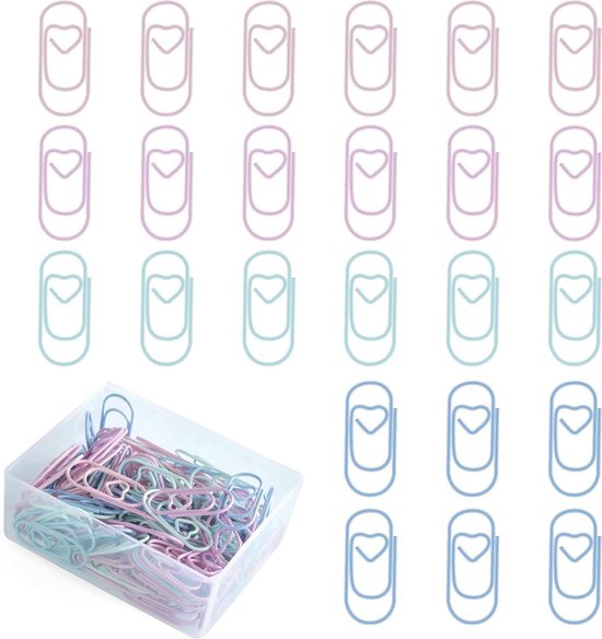 140-hartvormige-metalen-paperclips-kleine-bladwijzerclips-voor-school