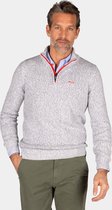 NZA - Lichtgrijze pullover met halve rits