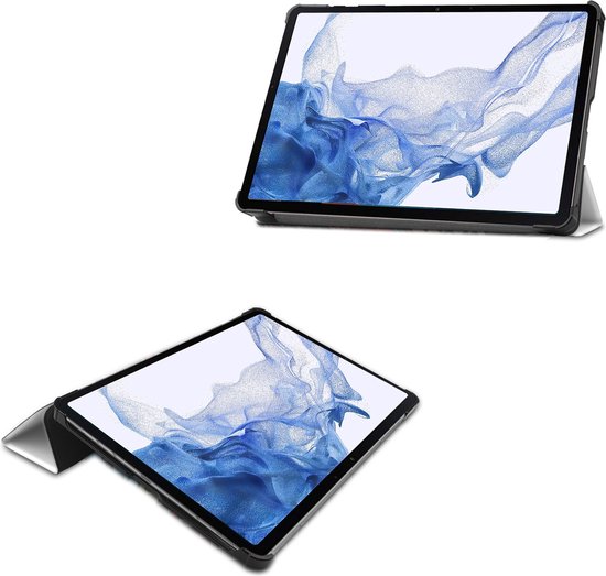 Case2go - Housse de tablette adaptée à Samsung Galaxy Tab S10 Plus - 12,4 pouces - Étui livre à trois volets - Good Night