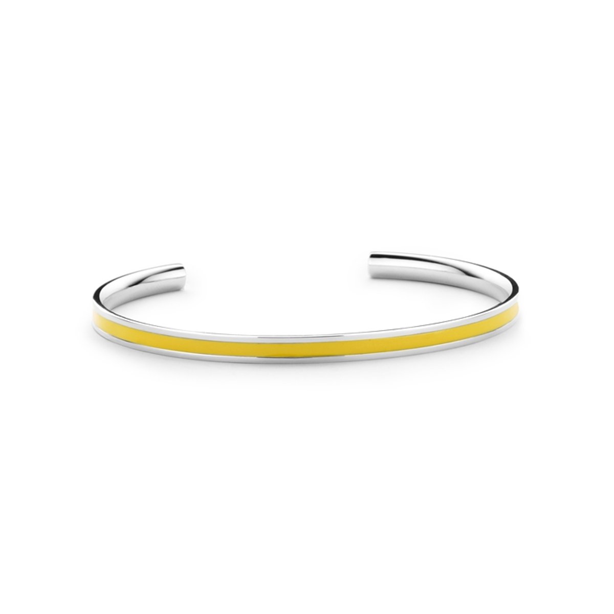 Colori 4 COL0006 Stalen Open Bangle - One-Size (60 X 50 X 4 mm) - Geel