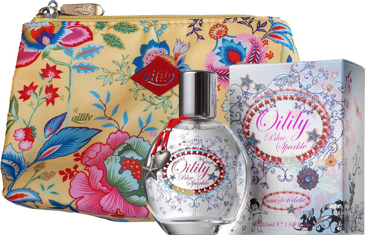 Goedkoopste Oilily Parfum - Blue Sparkle Eau De Toilette Met Toilettas - Kinderparfum Meisjes - 50 ml