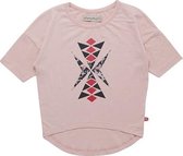 Minymo - meisjes T-shirt - korte mouwen - roze - Maat 104
