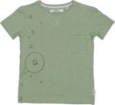 Ebbe - jongens T-shirt - Pastel green melange - Maat 128