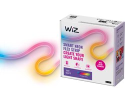 WiZ LED strip - Neon Flex - 3 meter - RGBIC - Makkelijke installatie - Gekleurd en Wit licht - Vorm zoals jij wilt - Inclusief adapter van 12V