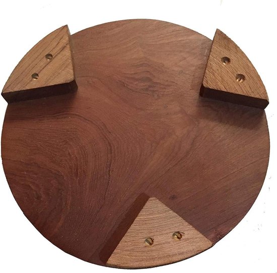 Zolto Houten handgemaakte houten deegroller dik, hout, Roti Belan, Chapati Make (uit INDIA