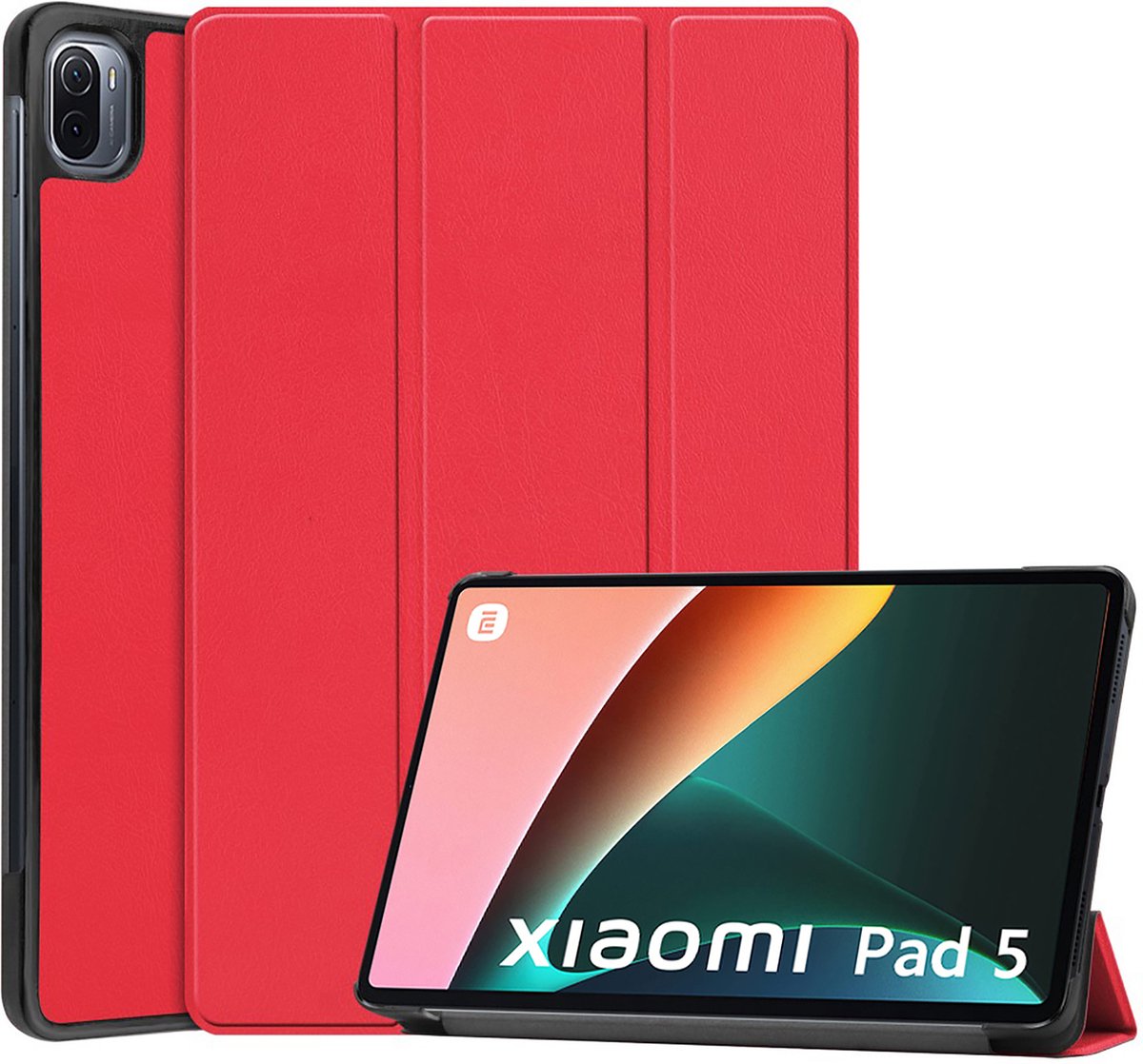 Cazy tablet Hoes geschikt voor Xiaomi Pad 5 - TriFold Bookcase - Rood