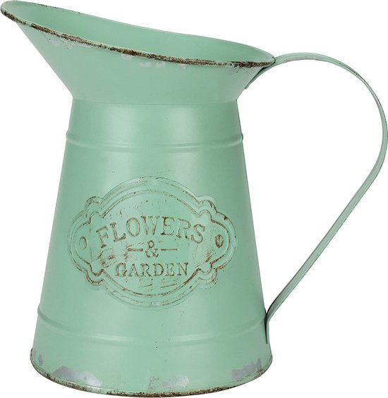 Venalys Gegalvaniseerde Bloemkruik Vaas, Boerderij Decoratieve Melk kan, Rustieke Metalen Melkkruik Vaas voor Bloemen