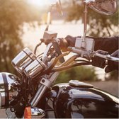 Tigra Telefoonhouder Motor Fietsstuur Bevestiging | Tigra FitClic MountCase 2 Motorcycle Kit Apart hoesje Apple iPhone 13 Blauw