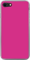 Geschikt voor iPhone 8 hoesje - Fuchsia - Neon - Kleuren - Siliconen Telefoonhoesje