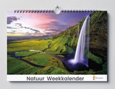 Weekplanner Natuur - 35x24CM - Luxe weekplanner met hoge kwaliteit foto's - 52 weekbladzijden - 52 verschillende natuurfoto's
