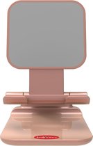Orange Donkey Telefoon en Tabletstandaard – Rose – Tafelmodel smartphone en tablet houder opvouwbaar en verstelbaar - Ergonomische multi-angle tablethouder – Universeel: ook voor e-readers