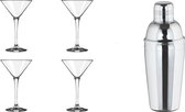Cocktailset Incl. shaker MARTINI Cocktail 26 cl - 5-delig