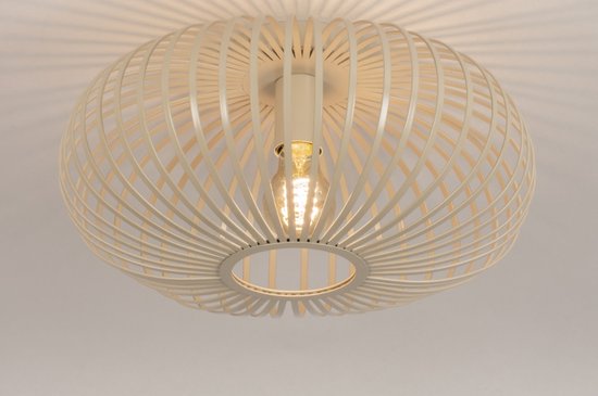 Lumidora Plafondlamp 74560 - E27 - Beige - Zand - Metaal - ⌀ 39 cm | bol