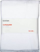 Blokker Damast tafelkleed - 250 x 140 cm - wit,Nappe Blokker Damast - 250 x 140 cm - blanche