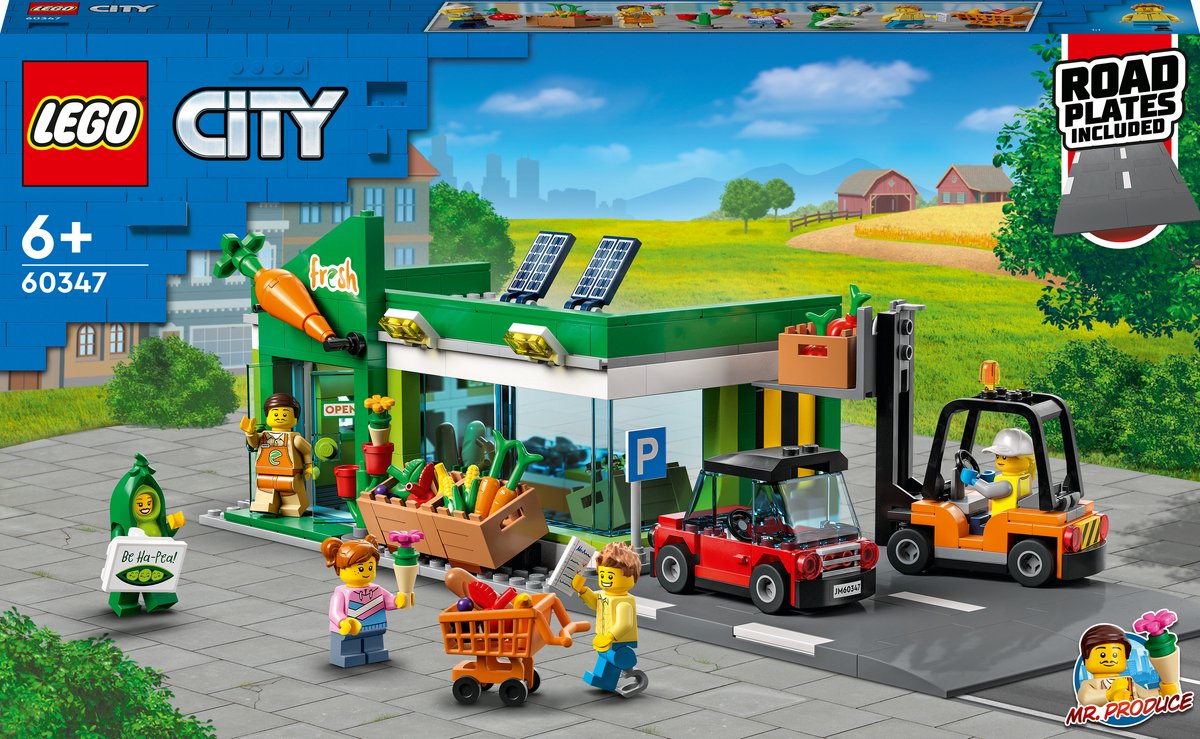 Transparant Gooey joggen LEGO My City Supermarkt - 60347 | bol.com