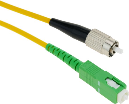 BeMatik Glasfaserkabel SC/APC Auf SC/APC Singlemode Simplex 9/125 – 30m, OS2, LSZH