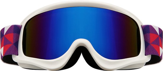 Skibrillen voor Kinderen - Skibril voor Tieners - Skibril voor Snowboarders -  UV400 -- Wordt Geleverd met Brillenkoker - Wit