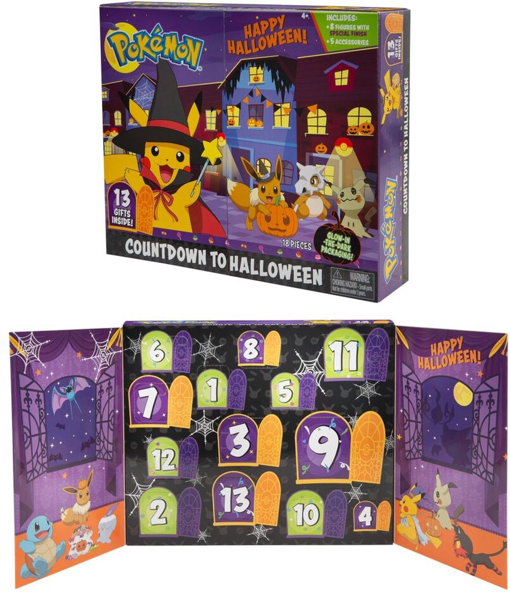 POKEMON Calendrier Avent Figurines Pokémon Halloween pas cher 