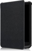 Case2go - E-reader Hoes geschikt voor PocketBook Touch Lux 5 - Sleepcover - Auto/Wake functie - Magnetische sluiting - Zwart