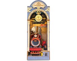 foto van Robotime Time Travel | Houten Book Nook DIY-miniatuurhuis | TGB04