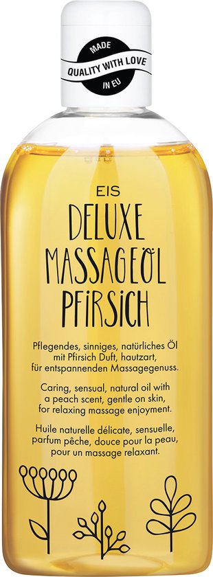 Deluxe massageolie van EIS, erotische massageolie, perzikaroma, 250 ml