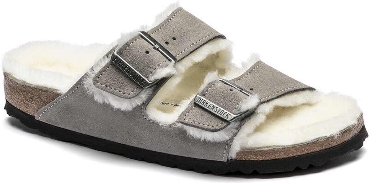 Arizona Lamsvel Suede Grijs