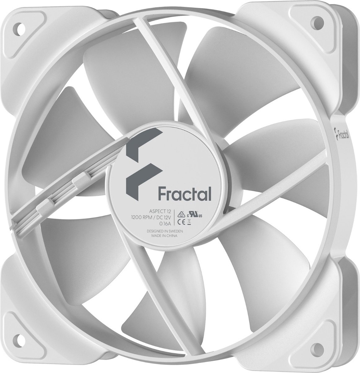 PC-ventilator - FRACTAL DESIGN - Aspect 12 Wit (FD-F-AS1-1202)