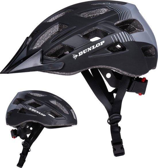 Casque de vélo Dunlop - Réglable de 55 à 58 CM - Taille M - avec LED-  Siècle des... | bol.com