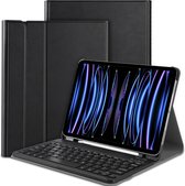 Cazy iPad Pro 2021/2022 hoes met toetsenbord - 11 inch - AZERTY toetsenbord - Zwart