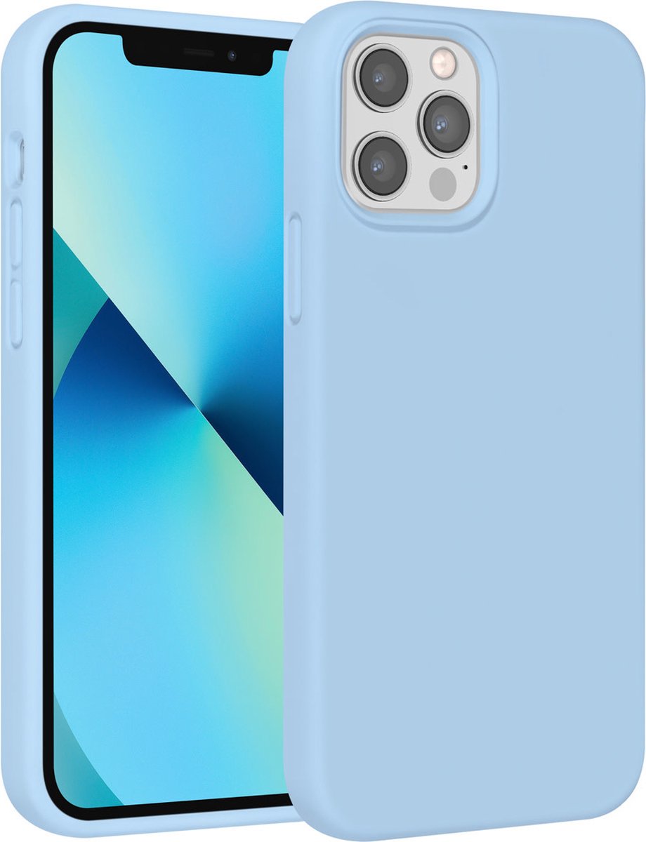 UNIQ Accessory iPhone 12 - 12 Pro Premium Backcover hoesje - LichtBlauw